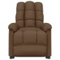 vidaXL Massagesessel mit Aufstehhilfe Braun Stoff vidaXL Massagesessel mit Aufstehhilfe Braun Stoff