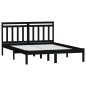 vidaXL Massivholzbett Schwarz 120x190 cm vidaXL Massivholzbett Schwarz 120x190 cm