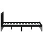 vidaXL Massivholzbett Schwarz 120x190 cm vidaXL Massivholzbett Schwarz 120x190 cm