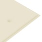 vidaXL Batavia-Bank mit Creme Kissen 150 cm Massivholz Teak vidaXL Batavia-Bank mit Creme Kissen 150 cm Massivholz Teak