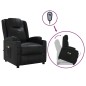 vidaXL Massagesessel mit Aufstehhilfe Schwarz Kunstleder vidaXL Massagesessel mit Aufstehhilfe Schwarz Kunstleder