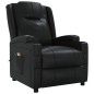 vidaXL Massagesessel mit Aufstehhilfe Schwarz Kunstleder vidaXL Massagesessel mit Aufstehhilfe Schwarz Kunstleder