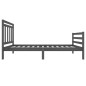 vidaXL Massivholzbett Grau 90x200 cm vidaXL Massivholzbett Grau 90x200 cm