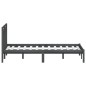 vidaXL Massivholzbett Grau Kiefer 140x190 cm vidaXL Massivholzbett Grau Kiefer 140x190 cm