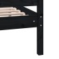 vidaXL Massivholzbett Schwarz 140x190 cm vidaXL Massivholzbett Schwarz 140x190 cm