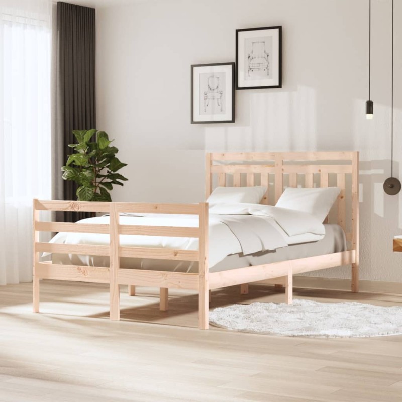 vidaXL Massivholzbett 120x190 cm vidaXL Massivholzbett 120x190 cm