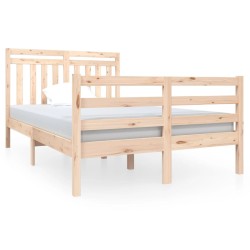 vidaXL Massivholzbett 120x190 cm