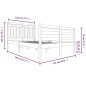 vidaXL Massivholzbett 120x190 cm vidaXL Massivholzbett 120x190 cm