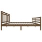 vidaXL Massivholzbett Honigbraun 200x200 cm vidaXL Massivholzbett Honigbraun 200x200 cm
