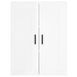 Highboard Hochglanz-Weiß 69,5x34x180 cm Holzwerkstoff Highboard Hochglanz-Weiß 69,5x34x180 cm Holzwerkstoff