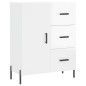 Highboard Hochglanz-Weiß 69,5x34x180 cm Holzwerkstoff Highboard Hochglanz-Weiß 69,5x34x180 cm Holzwerkstoff