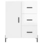 Highboard Hochglanz-Weiß 69,5x34x180 cm Holzwerkstoff Highboard Hochglanz-Weiß 69,5x34x180 cm Holzwerkstoff