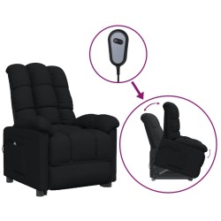 vidaXL Aufstehsessel Schwarz Stoff