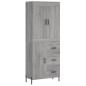 Highboard Grau Sonoma 69,5x34x180 cm Holzwerkstoff Highboard Grau Sonoma 69,5x34x180 cm Holzwerkstoff