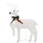 vidaXL Rentier mit Schlitten Weihnachtsdekoration 140LEDs Outdoor Weiß vidaXL Rentier mit Schlitten Weihnachtsdekoration 140LEDs Outdoor Weiß