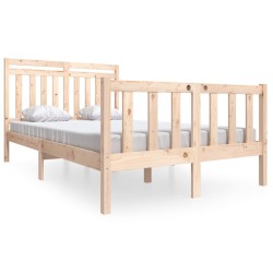vidaXL Massivholzbett 120x190 cm
