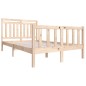 vidaXL Massivholzbett 120x190 cm vidaXL Massivholzbett 120x190 cm