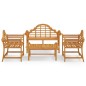 vidaXL 4-tlg. Garten-Lounge-Set Massivholz Teak vidaXL 4-tlg. Garten-Lounge-Set Massivholz Teak