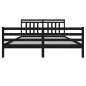 vidaXL Massivholzbett Schwarz 180x200 cm vidaXL Massivholzbett Schwarz 180x200 cm