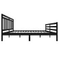 vidaXL Massivholzbett Schwarz 180x200 cm vidaXL Massivholzbett Schwarz 180x200 cm
