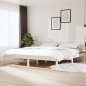 vidaXL Massivholzbett Weiß 180x200 cm vidaXL Massivholzbett Weiß 180x200 cm