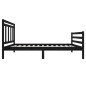 vidaXL Massivholzbett Schwarz 100x200 cm vidaXL Massivholzbett Schwarz 100x200 cm