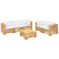 vidaXL 6-tlg. Garten-Lounge-Set mit Kissen Massivholz Teak vidaXL 6-tlg. Garten-Lounge-Set mit Kissen Massivholz Teak