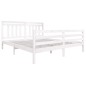 vidaXL Massivholzbett Weiß 180x200 cm vidaXL Massivholzbett Weiß 180x200 cm