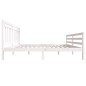 vidaXL Massivholzbett Weiß 180x200 cm vidaXL Massivholzbett Weiß 180x200 cm