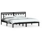 vidaXL Massivholzbett Schwarz Kiefer 200x200 cm vidaXL Massivholzbett Schwarz Kiefer 200x200 cm