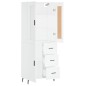 Highboard Weiß 69,5x34x180 cm Holzwerkstoff Highboard Weiß 69,5x34x180 cm Holzwerkstoff