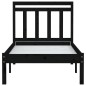 vidaXL Massivholzbett Schwarz 90x190 cm vidaXL Massivholzbett Schwarz 90x190 cm
