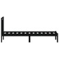vidaXL Massivholzbett Schwarz 90x190 cm vidaXL Massivholzbett Schwarz 90x190 cm
