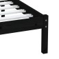 vidaXL Massivholzbett Schwarz 90x190 cm vidaXL Massivholzbett Schwarz 90x190 cm