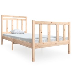 vidaXL Massivholzbett 90x190 cm