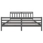 vidaXL Massivholzbett Grau 200x200 cm vidaXL Massivholzbett Grau 200x200 cm