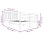 vidaXL Massivholzbett 120x200 cm vidaXL Massivholzbett 120x200 cm