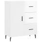 Highboard Hochglanz-Weiß 69,5x34x180 cm Holzwerkstoff Highboard Hochglanz-Weiß 69,5x34x180 cm Holzwerkstoff