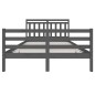 vidaXL Massivholzbett Grau 140x200 cm vidaXL Massivholzbett Grau 140x200 cm