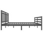 vidaXL Massivholzbett Grau 140x200 cm vidaXL Massivholzbett Grau 140x200 cm