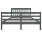 vidaXL Massivholzbett Grau 160x200 cm vidaXL Massivholzbett Grau 160x200 cm