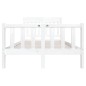vidaXL Massivholzbett Weiß 120x190 cm vidaXL Massivholzbett Weiß 120x190 cm