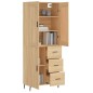 Highboard Sonoma-Eiche 69,5x34x180 cm Holzwerkstoff Highboard Sonoma-Eiche 69,5x34x180 cm Holzwerkstoff