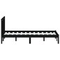 vidaXL Massivholzbett Schwarz Kiefer 140x200 cm vidaXL Massivholzbett Schwarz Kiefer 140x200 cm