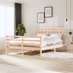 vidaXL Massivholzbett 150x200 cm