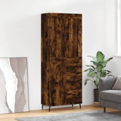 vidaXL Highboard Räuchereiche 69,5x34x180 cm Holzwerkstoff