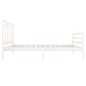 vidaXL Massivholzbett Weiß 90x200 cm vidaXL Massivholzbett Weiß 90x200 cm