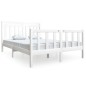 vidaXL Massivholzbett Weiß 140x190 cm vidaXL Massivholzbett Weiß 140x190 cm