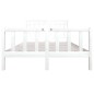 vidaXL Massivholzbett Weiß 140x190 cm vidaXL Massivholzbett Weiß 140x190 cm