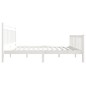 vidaXL Massivholzbett Weiß 140x190 cm vidaXL Massivholzbett Weiß 140x190 cm